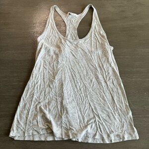 Athleta Basic Light Grey Racerback Tank Top M